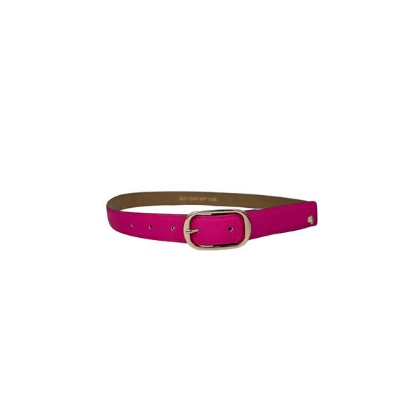 Kate Spade Leather Buckle Belt in Vivid Snap XL main image 6